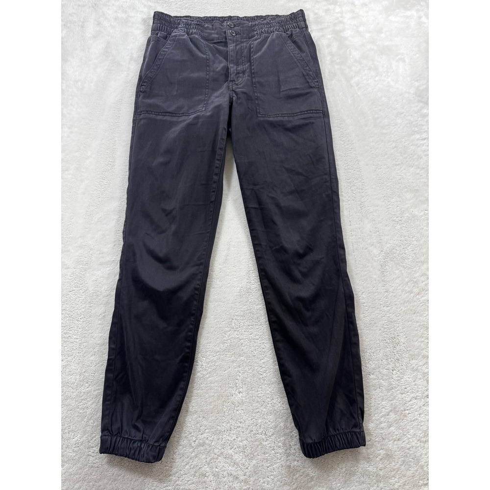 American Eagle Womens Jogger Stretch Elastic Waist Black Pants 8 Meas: 28x28